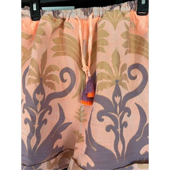 NWT Lace The Label Peach, Gold & Purple Shorts With Tassels Size Small - Picture 3 of 6